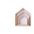 Factory Direct Sales Wooden Craftwork Ins Nordic Solid Wood Small House Pentagram Shelf Children's Room Decoration