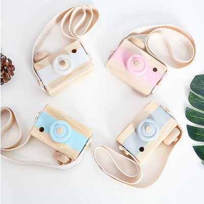 Spot Ins Nordic Home Decoration Hanging Ornaments Children's Toy Photo Creative Props Wooden Camera