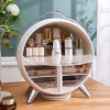 Multifunctional Cosmetic Storage Box Dustproof Skin Care Storage Box Storage Box with Mirror Desktop Storage Rack