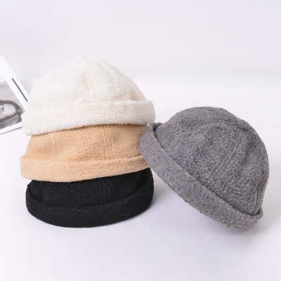 Chinese Landlord Hat Autumn and Winter Female Skullcap Winter Yuppie Hat Rascal Male Hip Hop Plush Hat Sailor Woolen Landlord Hat