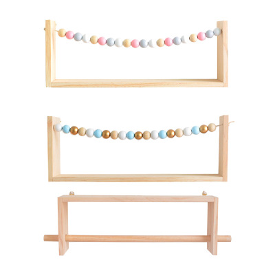 Factory Design Creative Wooden Wall Decorations Coat Rack Decorative Storage Punch-Free Items Tidying up