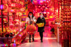 Yiwu market replete with festive decorations