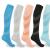 New Products in Stock Compression Stockings Foreign Trade Cross-Border Supply Color Fashion Casual Nylon Pressure Socks for Men and Women