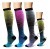 Spot Gradient Mixed Color New Pressure Male and Female Socks Mid-Calf Sports Nylon Socks Foreign Trade Cross-Border Hot Selling New