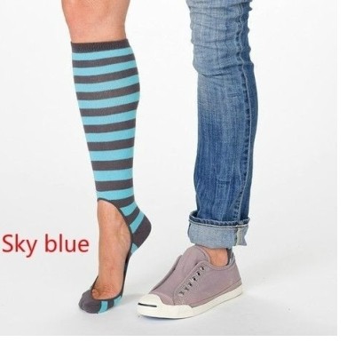Men's and Women's Invisible Stockings Striped Pressure Socks Compres Socks Foreign Trade Cross-Border E-Commerce New Product