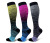 Spot Gradient Mixed Color New Pressure Male and Female Socks Mid-Calf Sports Nylon Socks Foreign Trade Cross-Border Hot Selling New