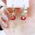 2023 New Year Celebration Chinese Style New Earrings Red Crystal Earrings Long Tassel Earrings Spring Earrings