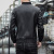 Men's Coat Leather Jacket Slim Fit Casual Youth Thin Spring and Autumn Clothing Korean PU Leather Clothing Fashion Trendy Men's Clothing
