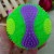 6.5 Luminous Ball Squeeze and Sound Elastic Ball Sound Band Whistle Massage Ball with Rope Flash Colorful Toy Manufacturer