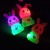 Hot Sale Glowing Rabbit Squeeze and Sound Squeeze Massage Ball Flash with Whistle with Rope Elastic Ball Toys Wholesale