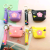 Cartoon PVC Pretty Girl Coin Purse Schoolbag Pendant Accessories Storage Car Key Chain Ornaments Anime Key