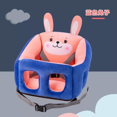 Square Safety Belt Infant Dining Chair Drop-Resistant Car Safety Fixed Stool Seat Early Education Gift Portable