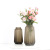 European-Style Simple Vintage Vertical Stripes Frosted Glass Vase Small Mouth Crafts Decoration Flower Arrangement Blowing Vase Wholesale