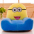 Cartoon Children's Small Sofa Creative Comfort Backrest Cushion Plush Toy Removable and Washable Children's Gift Yellow Duck Elephant