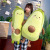 Plush Toy Avocado Pillow Fruit Doll Doll Customizable Company Logo Gift Pillow Waist Backrest