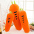 Children's Cartoon Plush Toy Lengthened Carrot Bolster Nap Lunch Break Waist Cushion Simulation Educational Doll