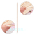Beech Sticks Nail Art 100P Wooden Stick Pointed Tip Oblique Head