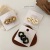 INS Milk Tea Series Sweet Temperament Hair Rope Hair Ring Twist Chain Barrettes Bang Clip Hairpin Mori Style Hair Accessories