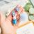 New Korean Douyin Online Influencer Same Style Ear Rings Minority Design Earrings Women's, Blue Plush Ball Auricular Needle