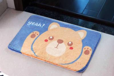 Factory Director Direct Sales Cotton Velvet Door Mat Absorbent Floor Mat Door Mat Oil-Proof Bedroom Floor Mat Non-Slip Foot Mat