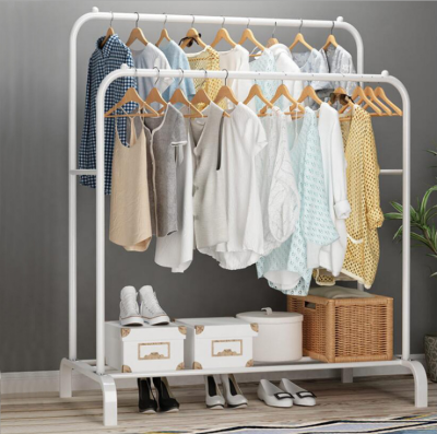 Clothes Hanger Floor Clothes Rack Assembly for Dormitory Indoor Bedroom Student Drying Rack Household Cool Clothes Rod Rack