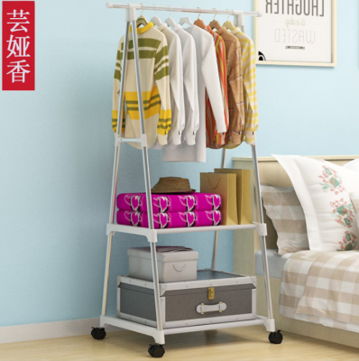Storage Rack Triangle Coat Rack Multi-Functional Home Space-Saving Assembly Storage Rack Hanging Clothes Rack