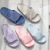 2021 New Summer Couple Plastic Bathroom Slippers Household Plaid Hollow Men's Bath Hotel Slippers Manufacturer