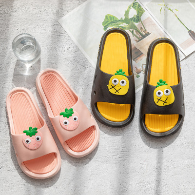 2021 New Fruit Couple Slippers Men and Women Same Style Indoor Home Cartoon Slippers Bathroom Bath Slippers Wholesale