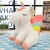 Korean Rainbow down Cotton Unicorn Doll Ins Internet Hot Plush Toy Children's Birthday Gifts Pillow