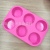 6-Piece round Silicone Cake Mold Chocolate Mold Pudding Jelly Mold High Temperature Resistance