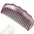 Factory Direct Sales Natural Log Violet Comb Moon Shape Fine Tooth Wide Tooth Beauty Makeup Straight Hair Comb