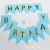 Gilding Birthday Pulling Banner Baby Birthday Party Decoration Supplies Happy Birthday Gilding Fishtail Banner