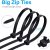 Heavy-Duty Cable Zip Ties 16-Inch High-Quality Strong Big Zipper Cable Ties, Self-Locking Nylon Cable Ties, Indoor and Outdoor