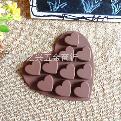 Silicone 10-Piece Love Chocolate Mold