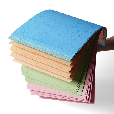 A4 Leather Card Paper Color Paperboard DIY Material Cut and Paste 10 Colors 50 Sheets Can Be Customized