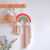 Ins Long Fringe Rainbow Hand-Woven Tapestry B & B Children's Room Decoration