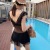 Swimsuit Women's One-Piece Korean Dongdaemun Best-Seller on Douyin Goddess Covering Belly Thin Sexy Ins Style Hot Spring Swimwear