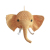 INS Hand-Woven Long Nose Mushroom Elephant Tapestry Material Package Wall Hanging Decoration