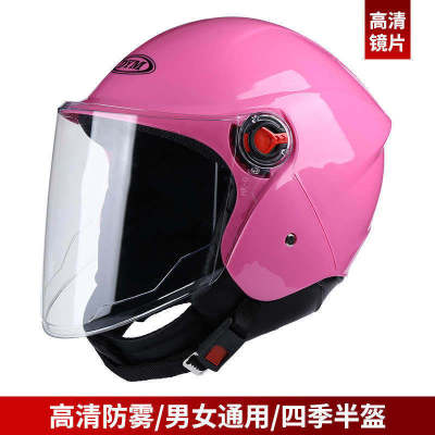 Manufacturer Motorcycle Helmet Battery Car Helmet Autumn and Winter Thermal and Windproof Helmet Unisex with Scarf Half Helmet