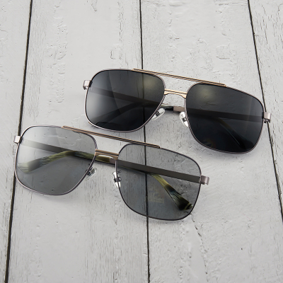 New Polarized Sunglasses Smart Photochromic Driving Sunglasses Metal Aviator Glasses Men and Women Fashion Glasses