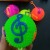 Elastic 7.5 Luminous Note Ball Squeeze Squeeze and Sound Elastic Jump Sound with Rope Whistle Massage Ball Manufacturer