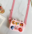 Fashion Cartoon Silicone Change Purse Personality Anime Danny Bear Coin Purse Silicone Key Bag Girls' Trend