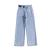 Real Shot High Waist Wide Leg Jeans for Women Loose Casual Straight Pants All-Match Slim-Fit Cigarette Pants New Mop for Women