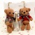 Jinshang Colorful Scented Joint Bear Teddy Bear Plush Toy Creative Bag Keychain Small Pendant Wholesale