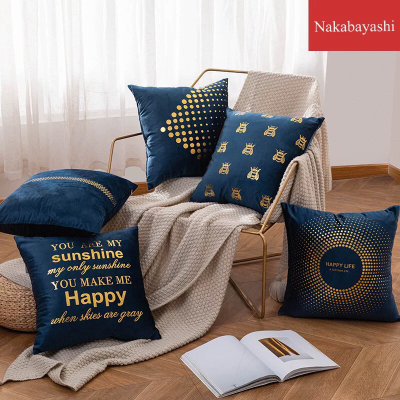 Nordic Bronzing Velvet Cushion Couch Pillow Women's Pillow Velvet Back Cushion Pillow Cover without Core Foreign Trade