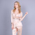 Yanman New in Spring and Autumn Artificial Silk Couple Women's Pajamas Wholesale Bathrobe Casual Three-Piece Suit Homewear Suit
