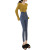 Spring and Autumn New Korean Style Ultra High Waist Show Thin Black Ankle-Length Pants Versatile Stretch Tight Light Blue Jeans for Women