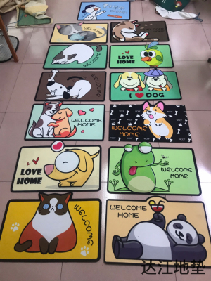 Cartoon Home Floor Mat Printed Door Mat 4060