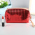 Fashion New Handbag PU Leather Laser Storage Bag Wash Bag European and American Trend Street Snap Ladies Cosmetic Bag