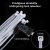 Long-Line Zipper Nylon Cable Tie Heavy-Duty White Zipper Cable Tie 50 Pounds Tensile Strength Indoor and Outdoor UV Resistance